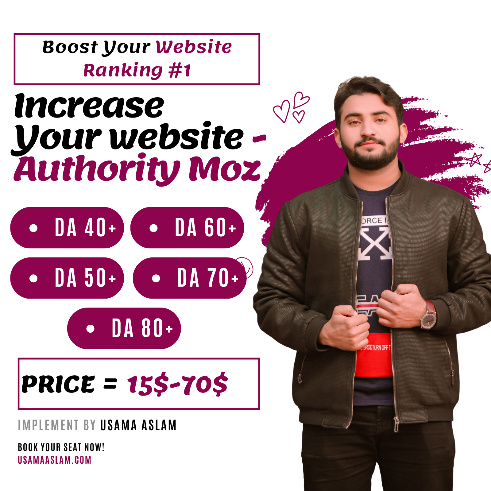 Boost Your Website's Authority with High-Quality Backlinks | Increase DA, DR, and TF